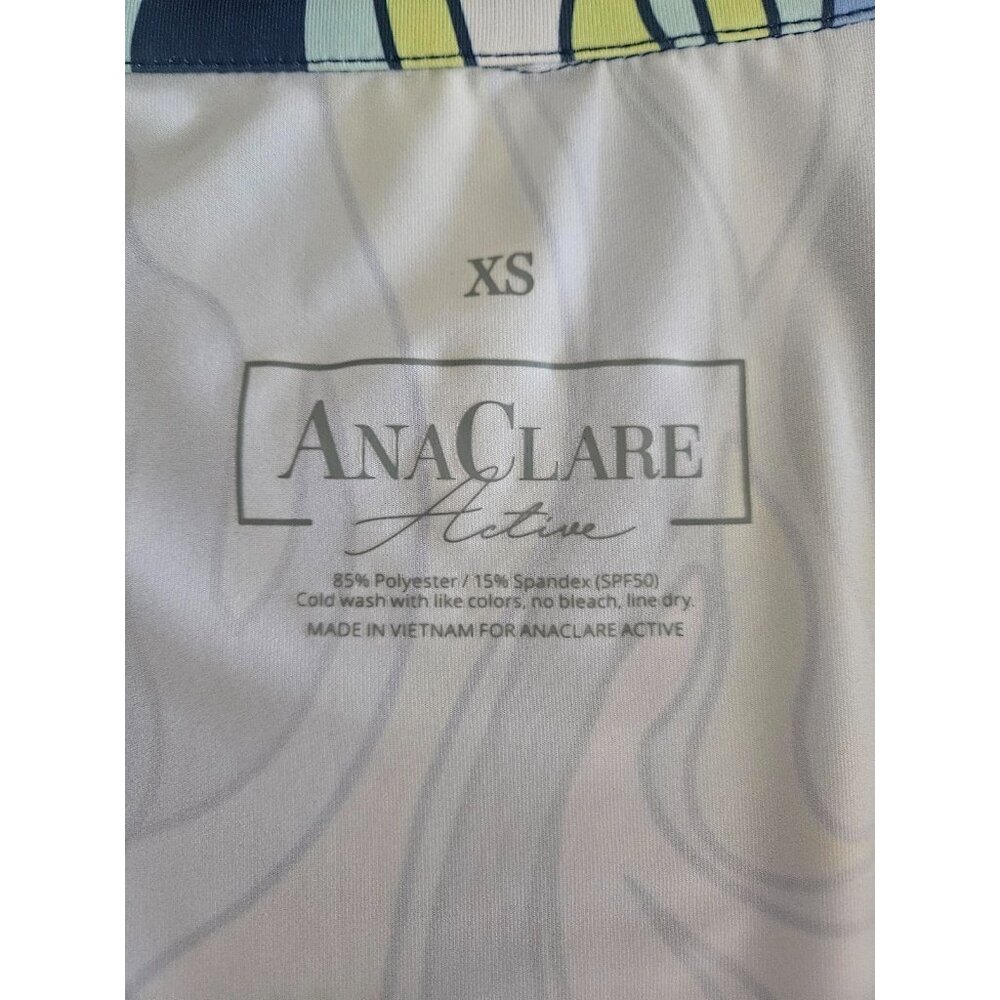 Ana Clare Active Marin Flounce Polo Dress Geometric Print Multi Color Size XS - Picture 5 of 5